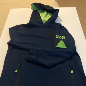 Navy blue boys pullover hoodie